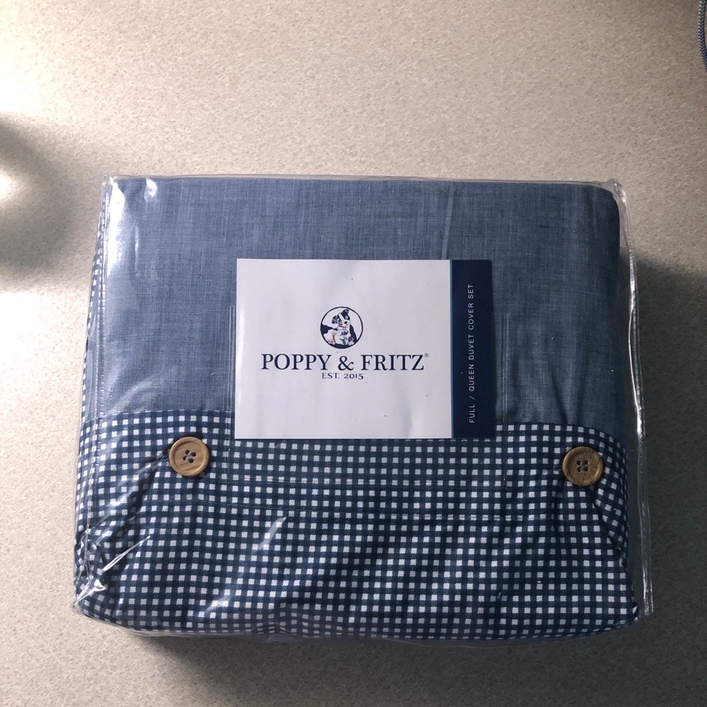 Poppy & Fritz Blue Duvet Cover Set